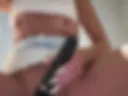 Orgasm in a public toailet