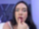 Fleshy lips and wet mouth