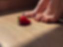 Stepping on strawberries