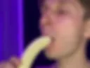 I'm sucking a banana