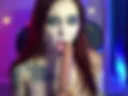Deepthroat with the destruction of my makeup