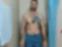 Shower with Daddy in beach shorts