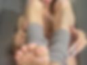 nude plaing whit feets
