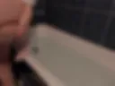 Teasing and orgasm in the bathroom