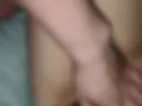 Inserted into a wet pussy in missionary position.