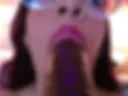 your cock entering and leaving between my lips hard and deep