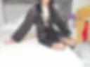 Black lingerie-transparent robe. Striptease-legs-squirt-double penetration with big cocks-22 cm-17 minutes.