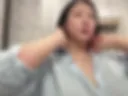 Showing off my beautiful hair in the bathroom