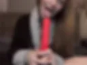 dildo blowjob no makeup