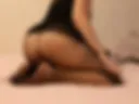 In black seamless tights