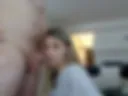 sucking his dick very hard