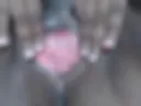 pushing the anal plug out of my pussy
