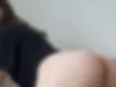 Spanked herself and showed her holes