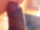 Playing with a toy and cum