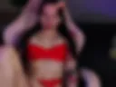 Orgasm in red lingerie