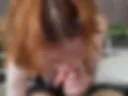 JUICY BLOWJOB FROM SKINNY REDHEAD