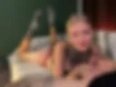 BJ, cum in mouth. show feet, dirty talk