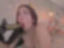 Sloppy Blowjob With Fuck Machine!