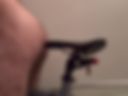 Fucked with bike saddle