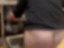 Hot Ass in kitchen
