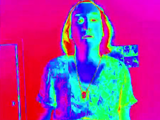 In tights, panties, lying and standing