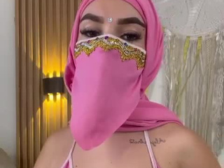 rubbing my tits with oil