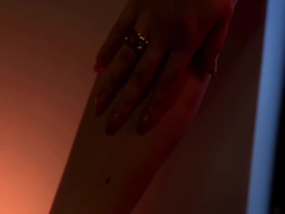 Playful blonde in a hotel