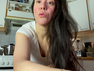 tease in the kitchen