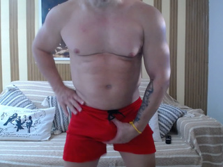 Grabbing the bulge, showing off the biceps, and talking dirty.