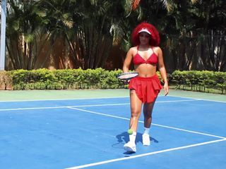 Tennis Tease Trouble