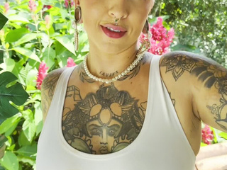 Amy enjoying the sun