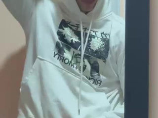 Boy showing his athletic body