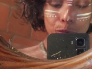 Mirror and a cucumber