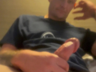 Stroking My cock oiled down